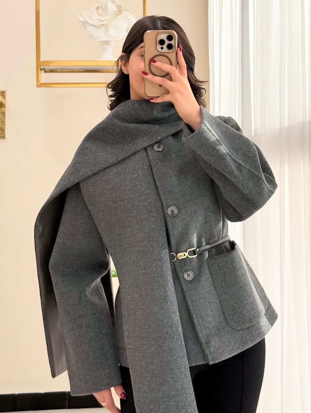 H&amp;M SCARF COAT