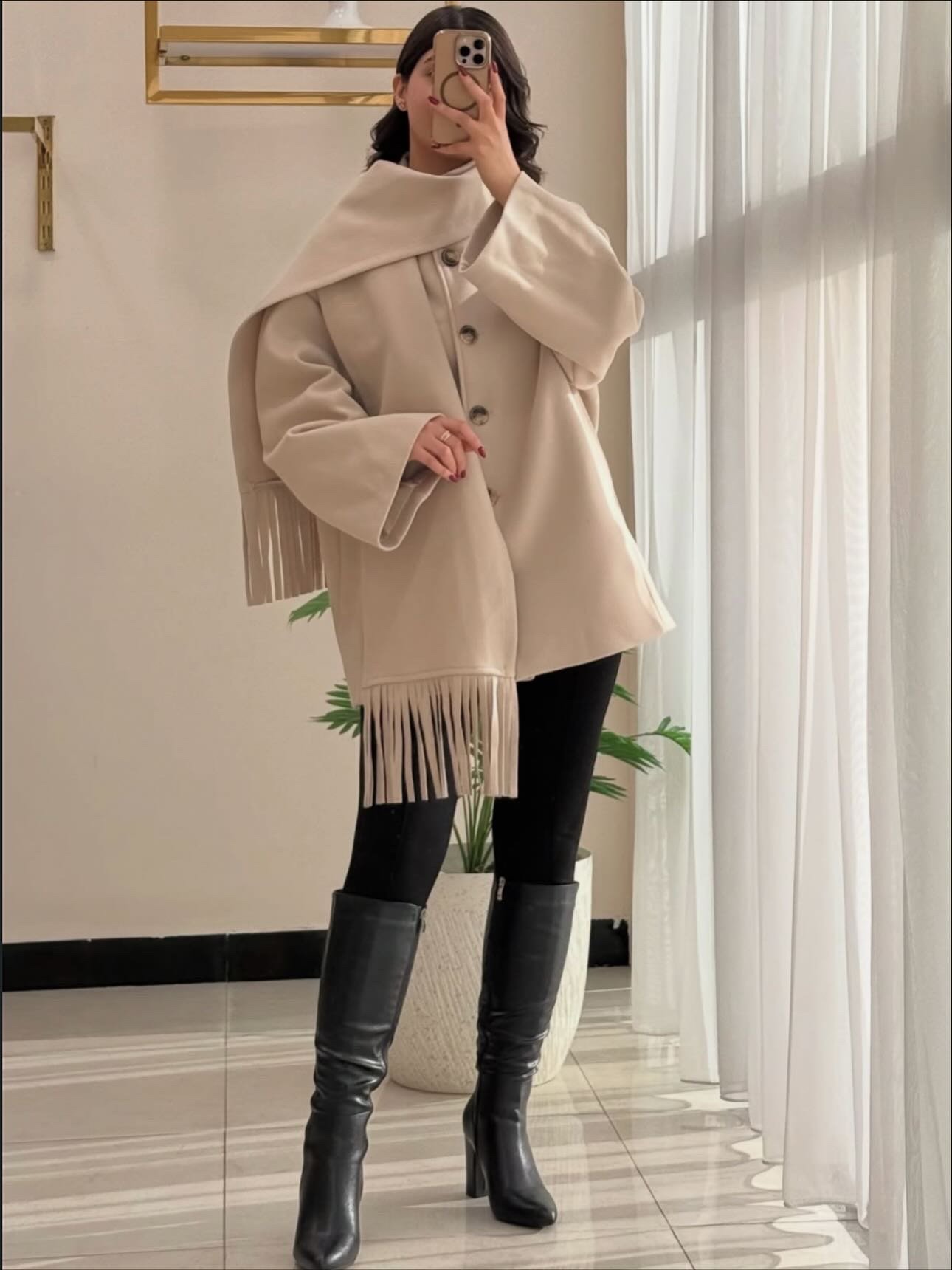 Scarf coat