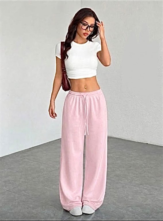 Pink baggy