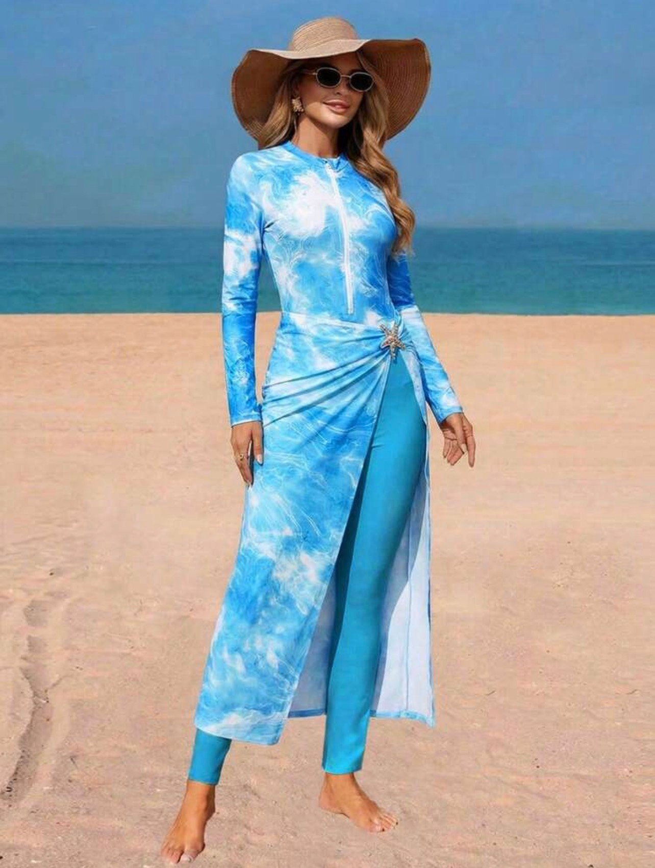 Swim blue burkini