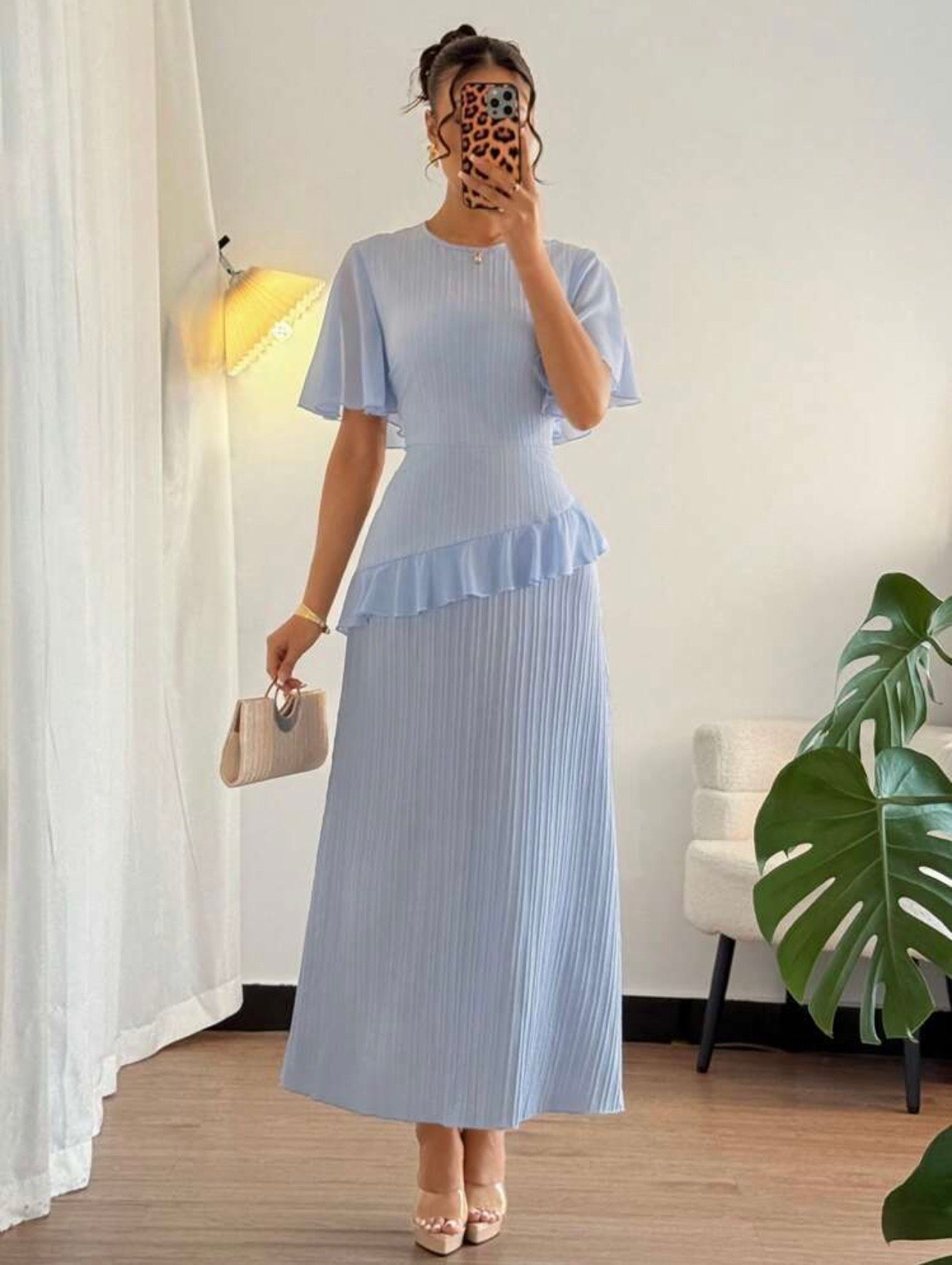 Soft blue dress