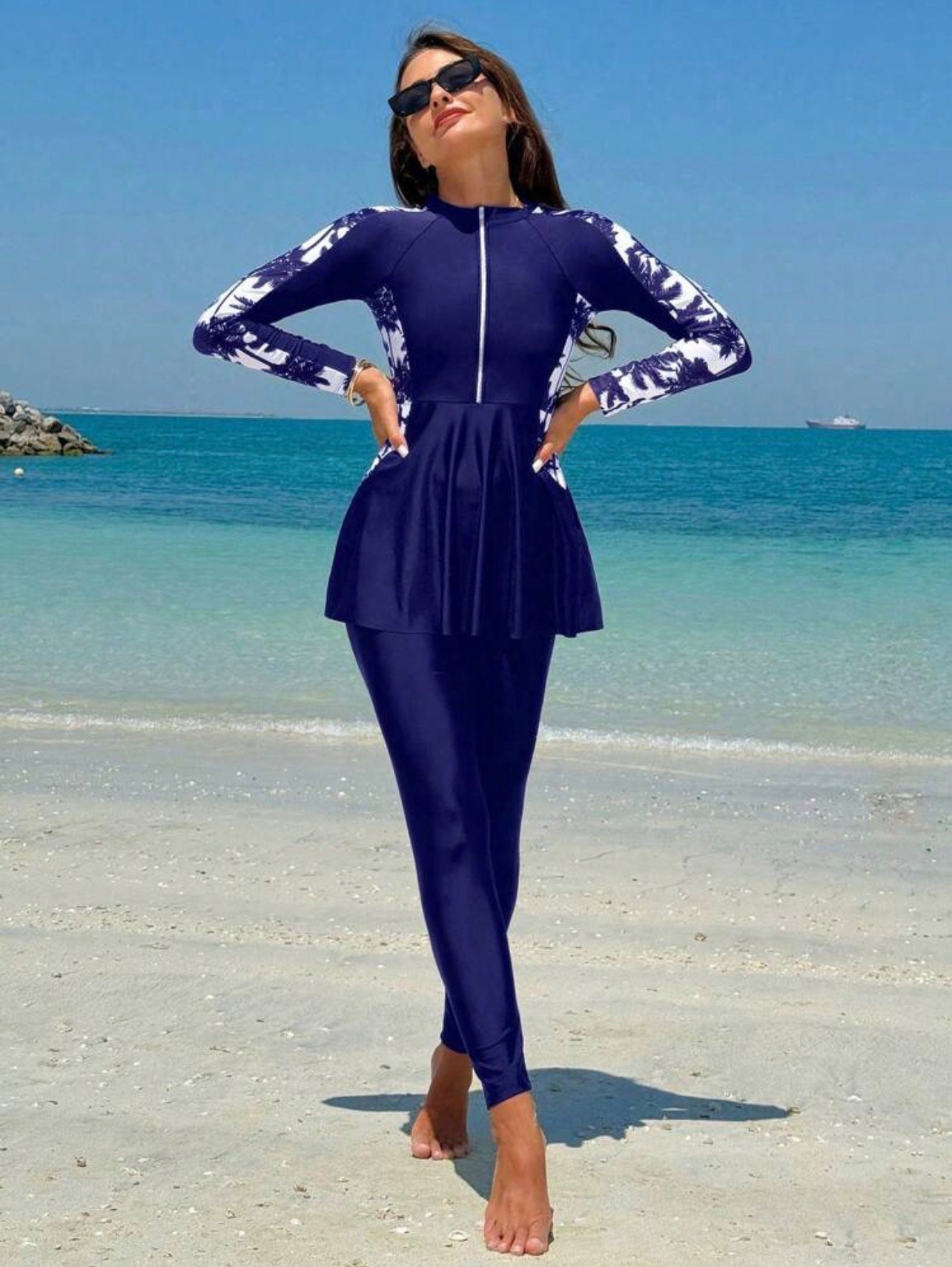 Swim blue burkini
