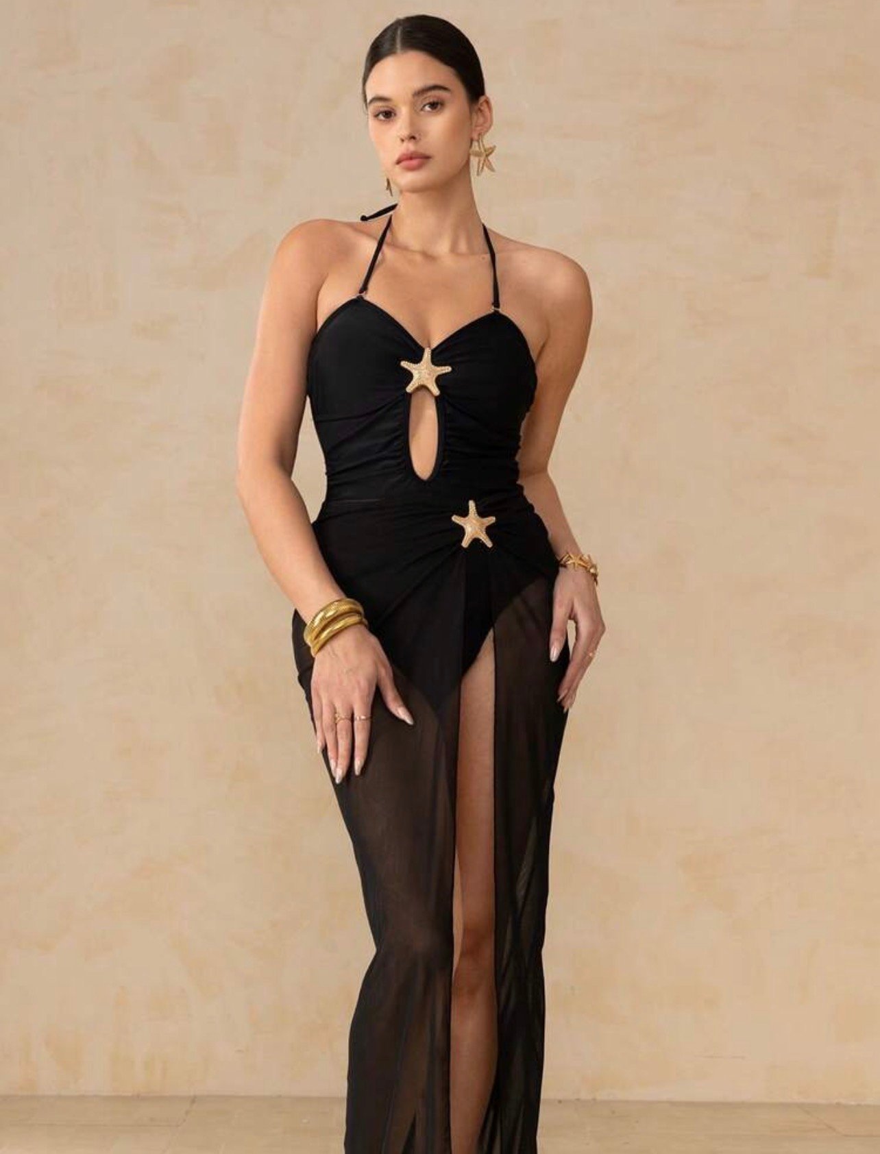 Black stars swimsuit