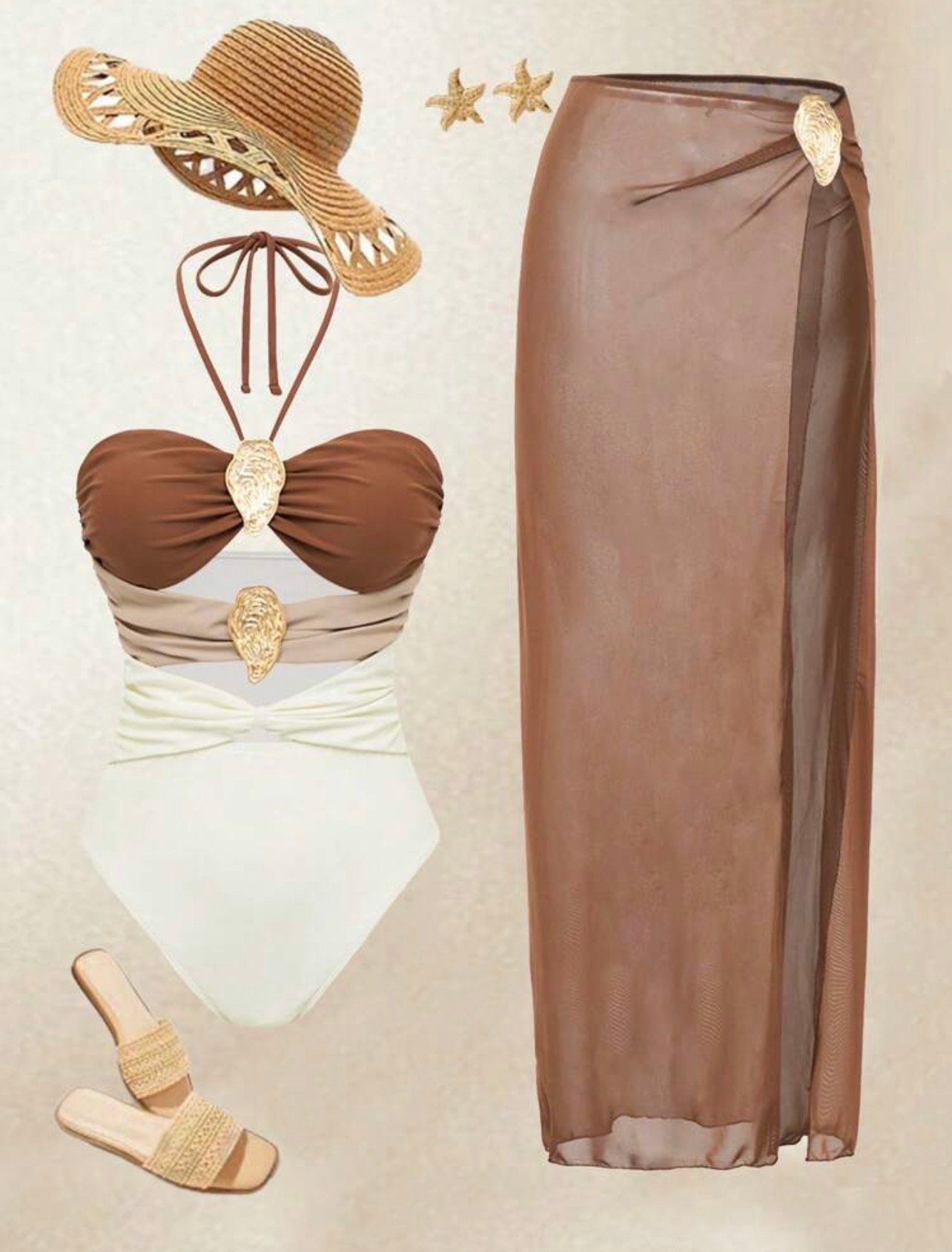Nude swimsuit