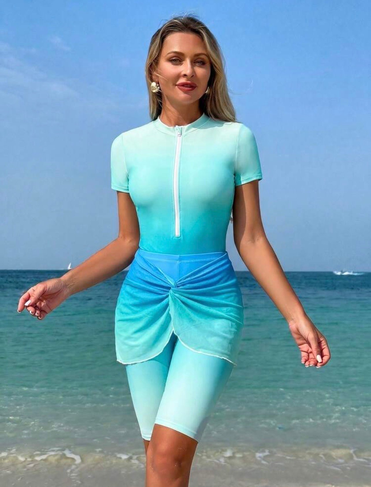 Blue ocean swimsuit