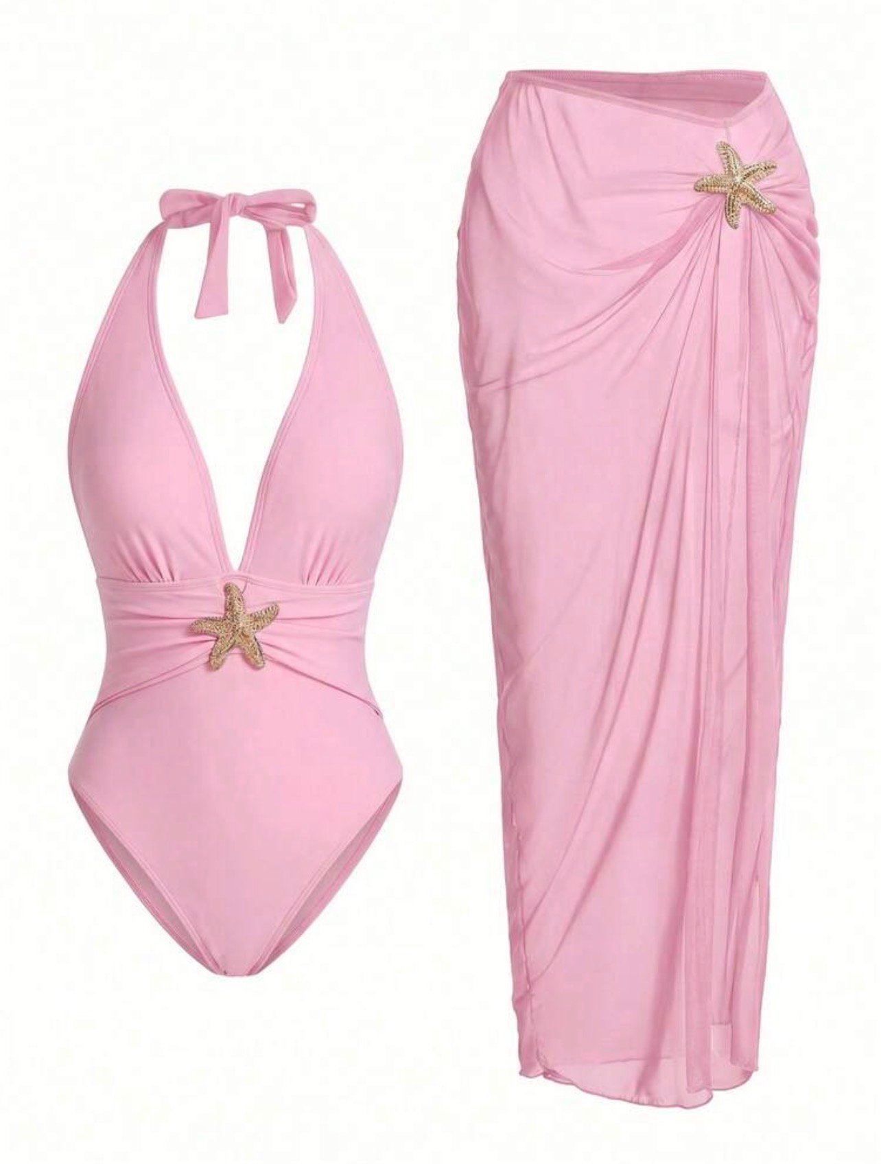 Pink stars swimsuit