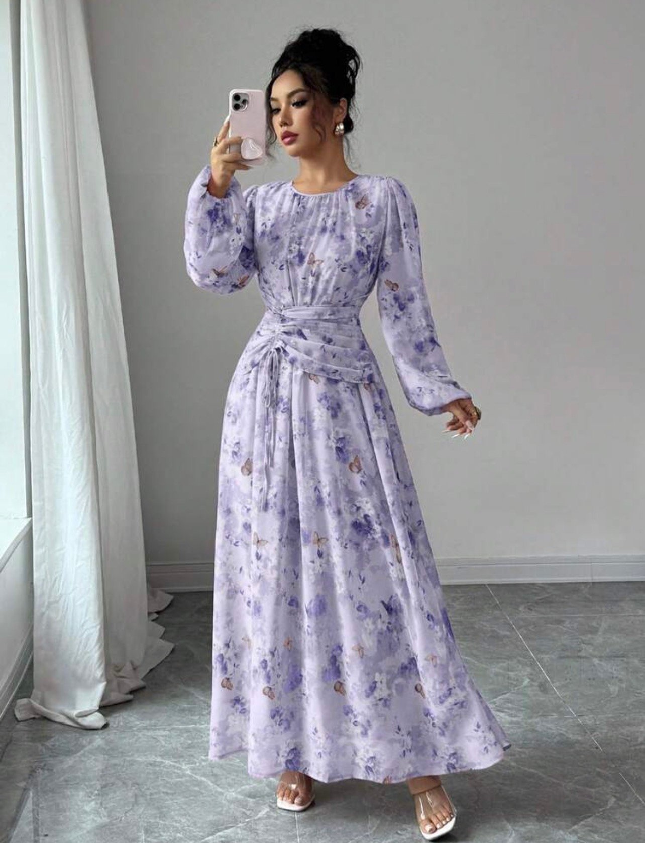 Modest floral dress