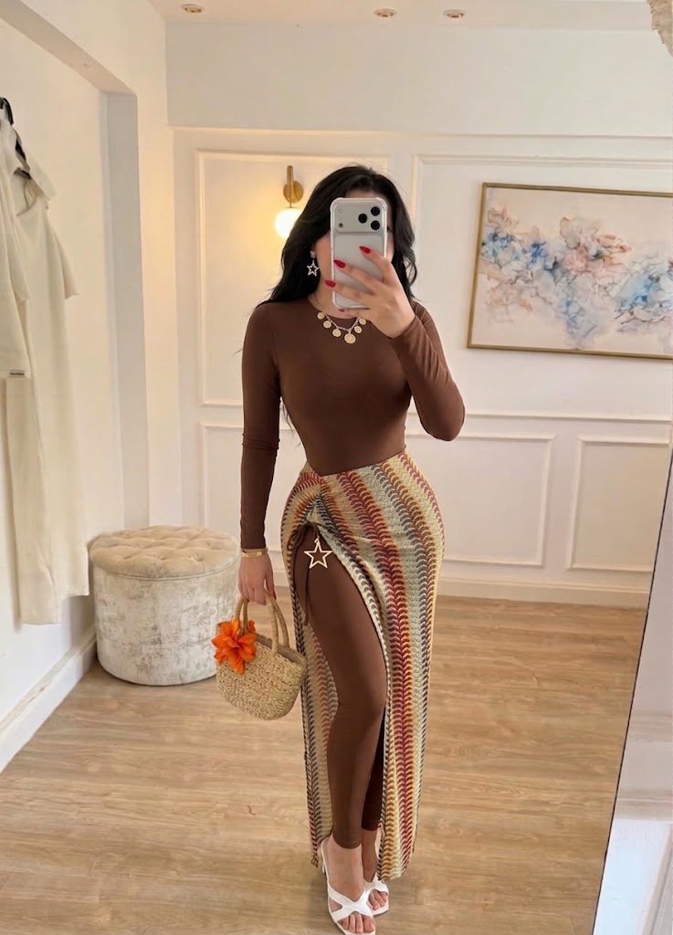 Elegant brown burkini
