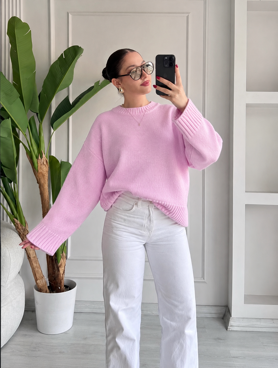 Pink sweater