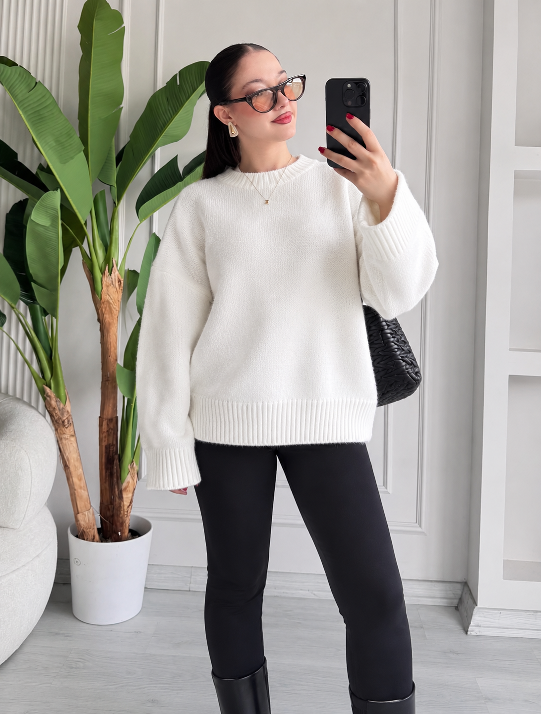 White sweater