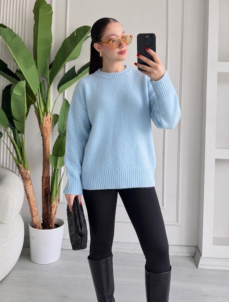 Baby blue sweater