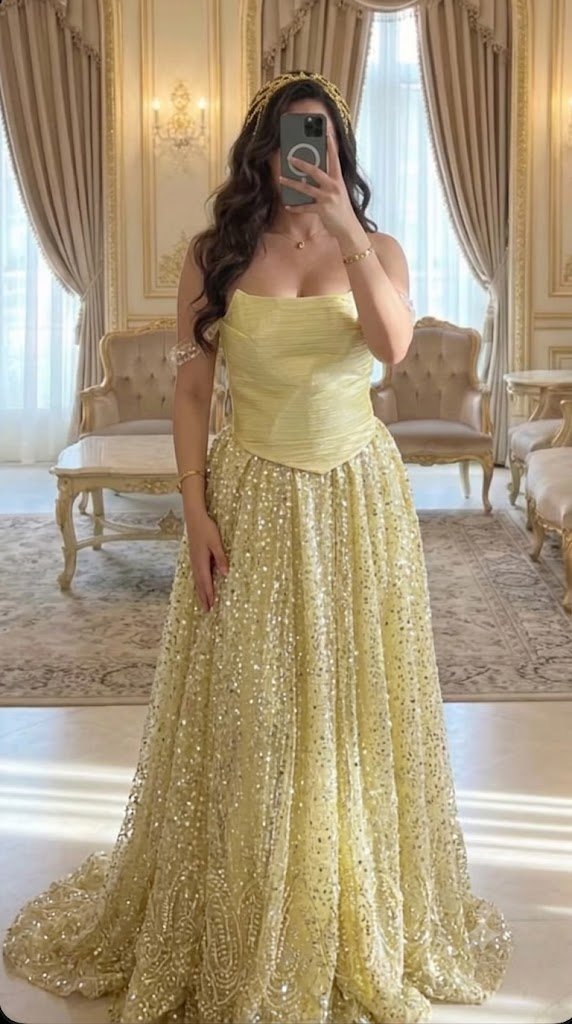 Yellow majesty dress