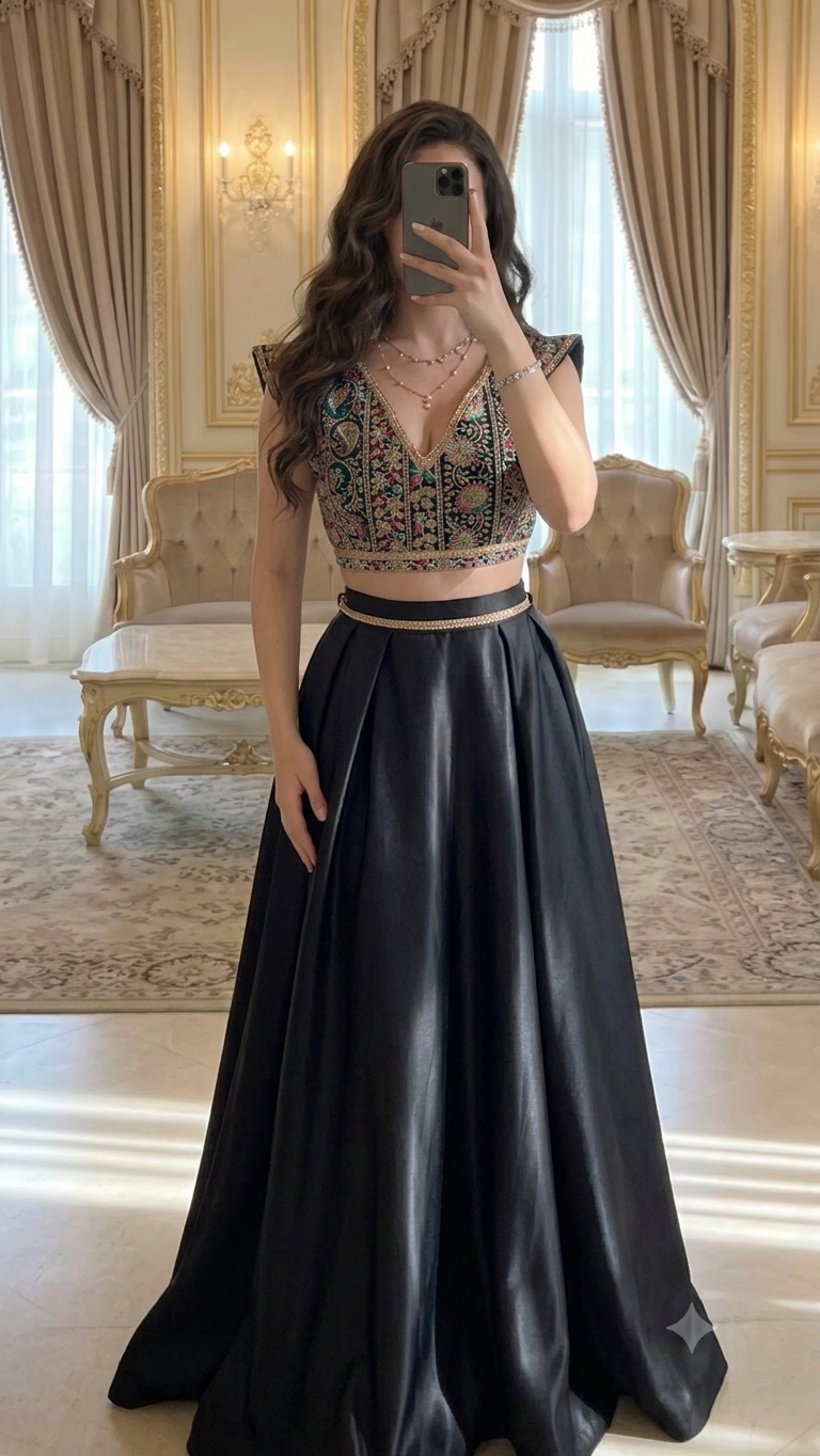Black tunisian dress