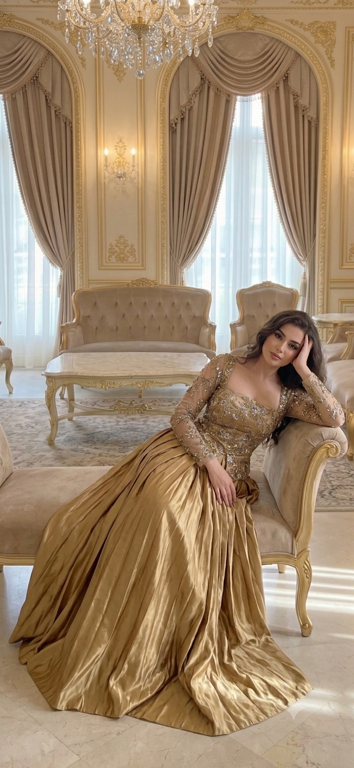 Golden karakou dress