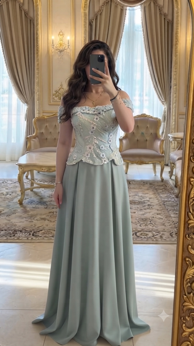 Floral luxury dress